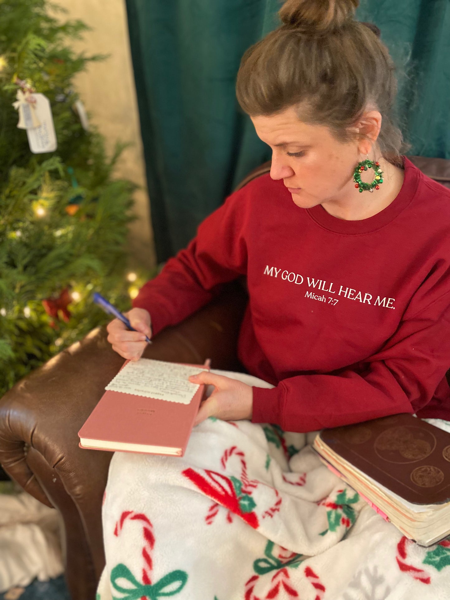 Sweatshirt - "My God Will Hear Me." Micah 7:7