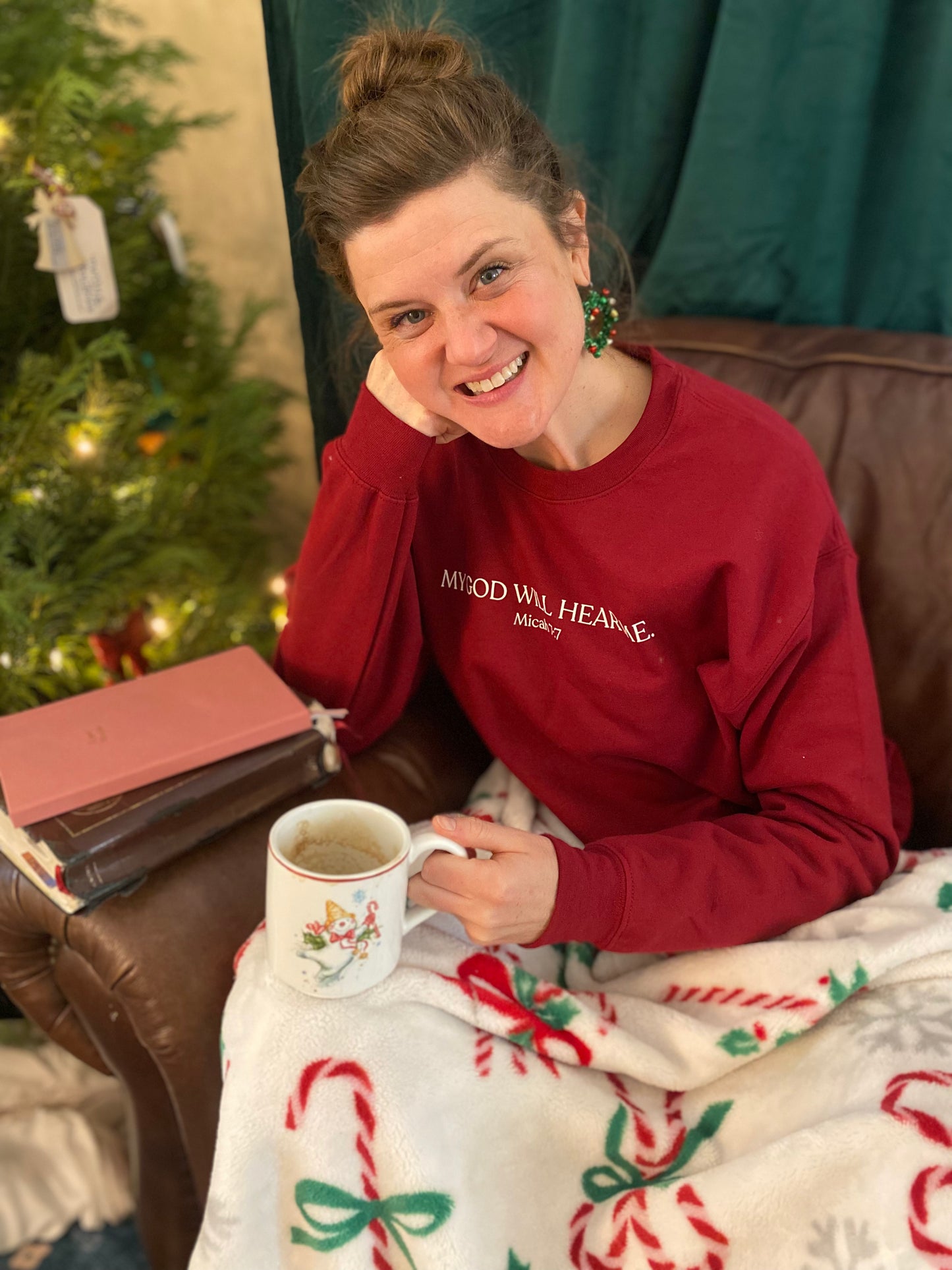 Sweatshirt - "My God Will Hear Me." Micah 7:7