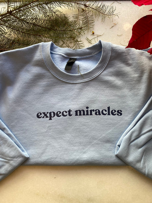 Sweatshirt - expect miracles